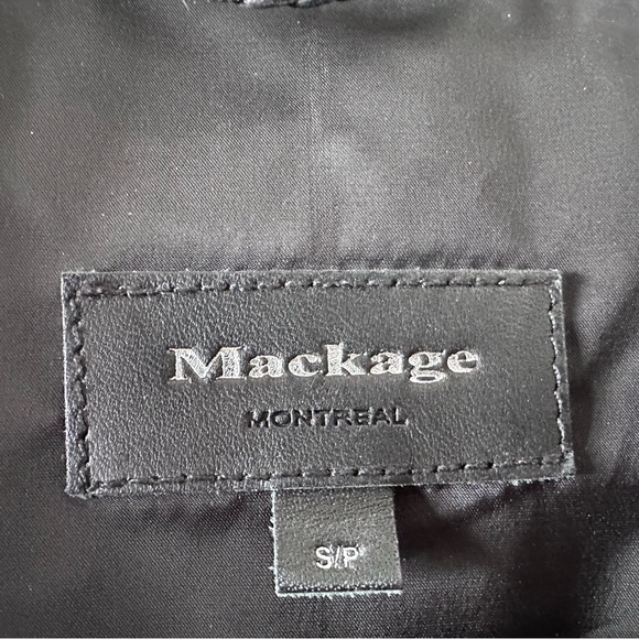 Mackage Black Leather Jacket - Picture 4 of 4
